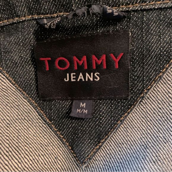 Vintage Tommy Jeans Men’s 90s Y2K Style Classic Trucker Denim Jean Jacket 163579 - Picture 9 of 12